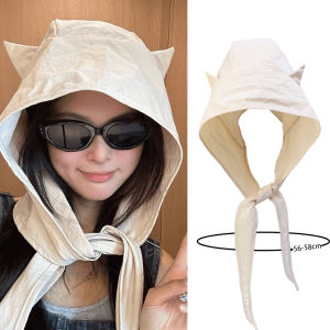 【♡Lovely girls house♡】Sweet Cute Little Devil Quick-drying Sun Hat Trendy Top Quality Versatility Hat