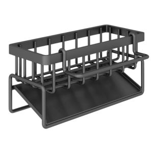 Multifunctional Stainless Sponge Drainer Rack Kitchen Organizer Bathroom Sink Rack Soap Holder Organizer Rack