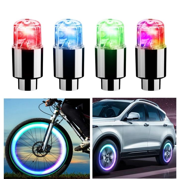2Pcs LED Tire Lamp Bike Motorcycle Wheel Light Car Wheel Spoke Light