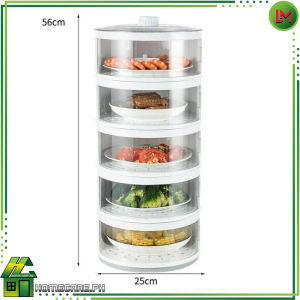 HOMECARE PH. 5 Layer Food Cover Transparent Stackable Dish Cover Insulation Food Cover Dustproof