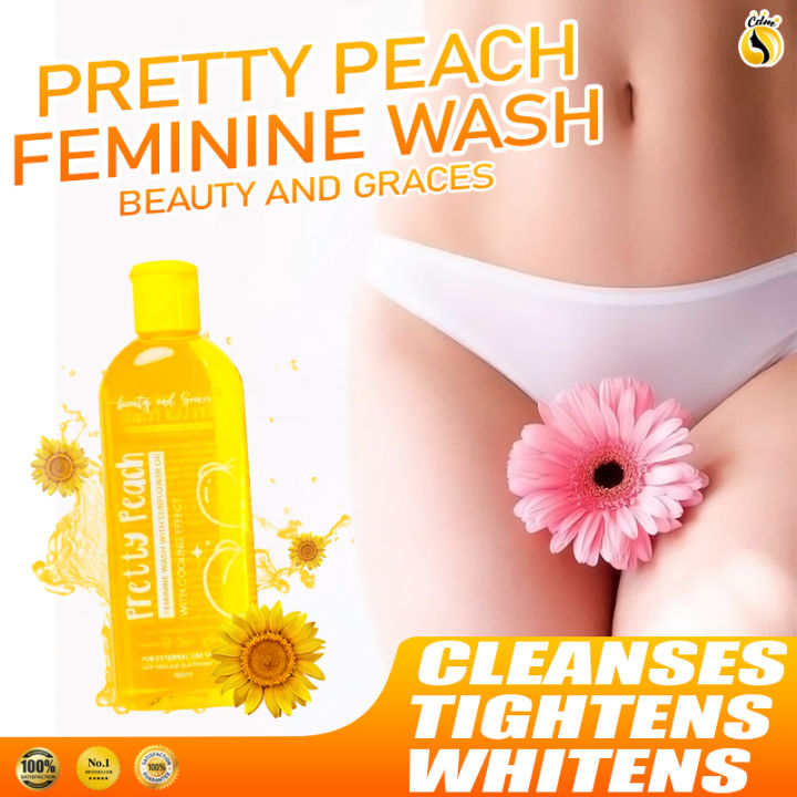 Beauty And Graces Pretty Peach Feminine Wash with Sunflower Oil 150ml