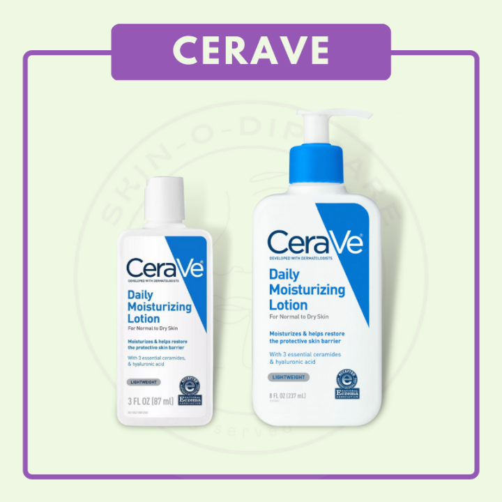 CERAVE Daily Moisturizing Lotion, Face and Body Moisturizer (USA