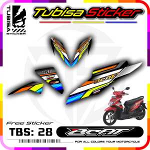 Sticker Striping Variasi Beat FI - Stiker Sticker Striping Variasi Motor Beat FI. TBS.28