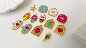 Trendy Protective Symbol Heart Pendant Necklace 11 Unique Styles Stainless Steel Portable Gift Ideas