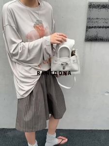 Premium Soft Leather LockableTote Bag Set Luxury niche handbag crossbody bag Kelly-style daily commuter bag #71086
