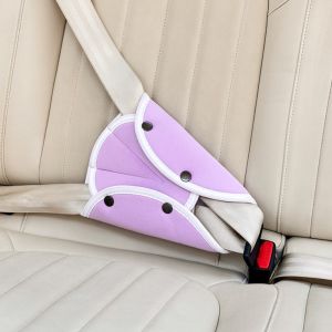 UNQIN Adjustable Seat Belt Adjuster Anti-Pinch Anti-Strangle Car Seat Belt Cover Universal Secure Positioning Seat Belt Triangle Positioner Car