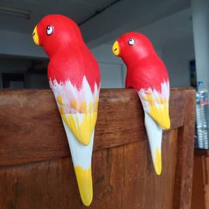 ตัวเกาะแต่งสวน ตุ๊กตาแต่งสวน นกแต่งสวน อุปกรณ์ตกแต่งสวน อุปกรณ์ทำสวน นกเงือก สัตว์แต่งสวน  ที่เกาะกระถางต้นไม่ ตัวเกาะรั้วบ้