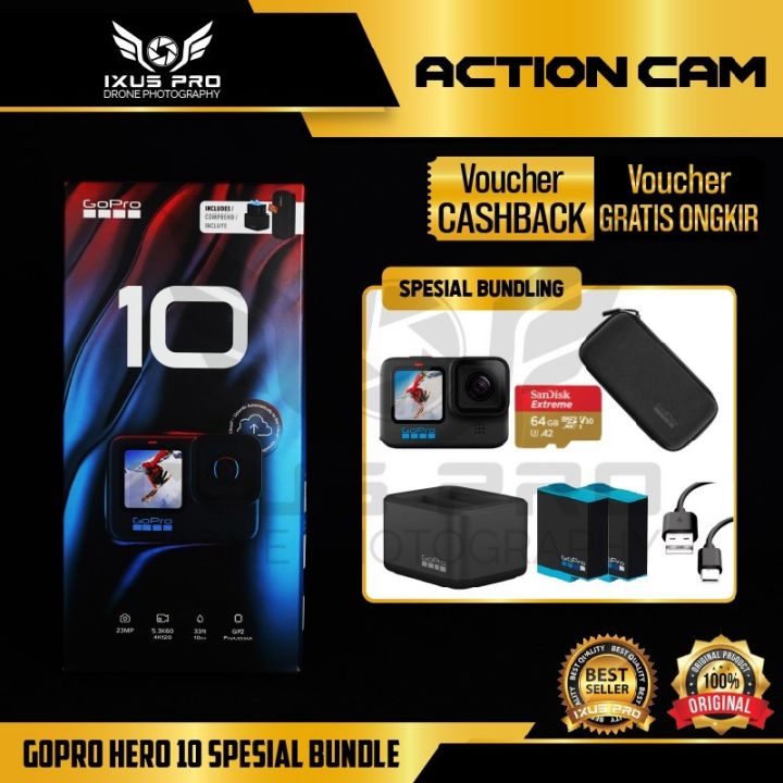 GoPro Hero 10 Black SPECIAL BUNDLE Lazada Indonesia