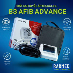 Máy đo huyết áp bắp tay tự động Microlife B3 AFIB Advance cao cấp thông minh
