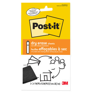 Post-it® DEFSHEETS-3PK Dry Erase Sheets 7x11.3"