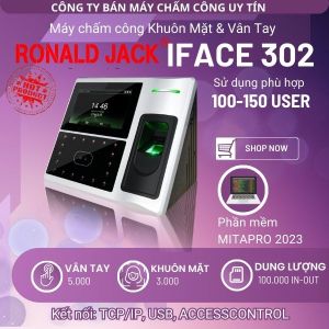 Máy chấm công khuôn mặt chất lượng IFACE 302