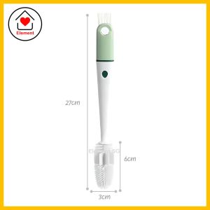 [SG Seller] 5 in 1 Multipurpose Bottle Cleaning Brush Lid Crevice Brush Silicone Bottle Gap Cleaner Tool