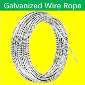 Maco 100-350 Meters 6-8mm Galvanized Steel Wire Rope (Wire Type: 6x19 Fiber Core) Good For Lifting/Pulling