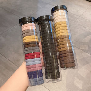 20 Pcs Canned High-elastic Head Rope Seamless Rubber Band Korean Style Cute Female Hair Ring Hair Accessories