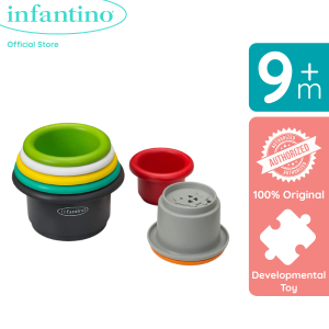 Infantino Stack N Nest Cups | Sensory Developmental Toy  | 9 months+ |  BPA-Free
