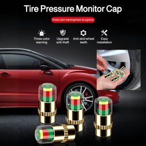 💕Fast Shipping💕Motorcycle Electric Vehicle Tire Detection Cap Monitor Air Pressure Tire Gauge Warning Valve Cap Tire Pressure 防盗设计灵敏检测车胎压监测帽