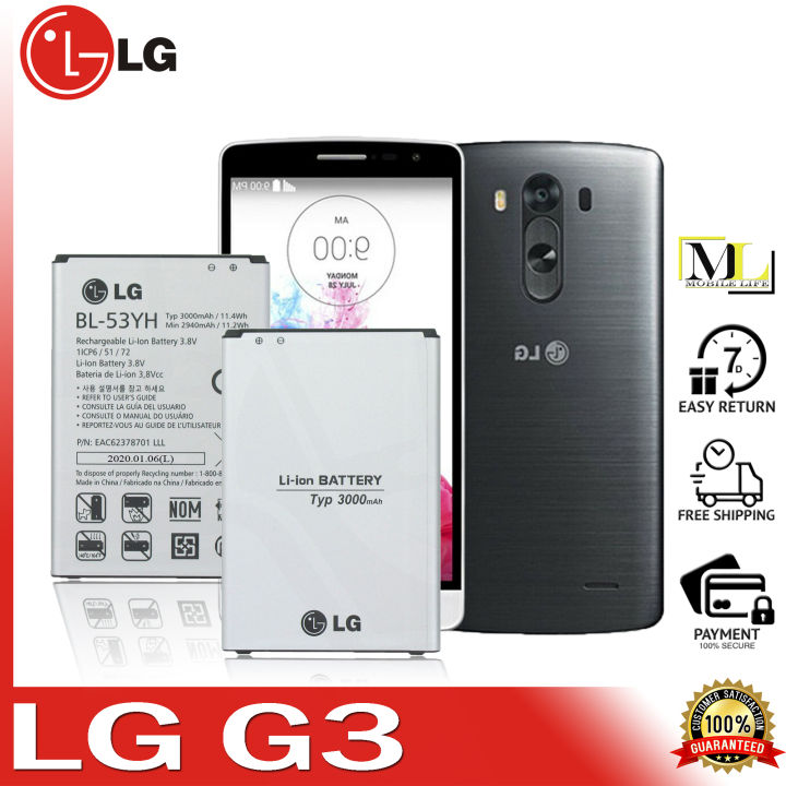 G3 Mini Lg G3 Beat Battery LG G3 (BL-53YH) Battery (100% ORIGINAL