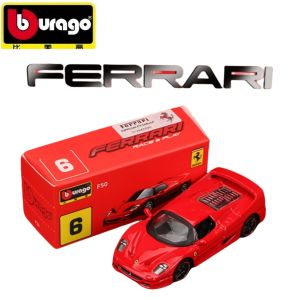 Bộ sưu tập xe thể thao bằng hợp kim đúc Bburago Ferrari 1:64 - Enzo LaFerrari SF90 & 812 cho bé trai