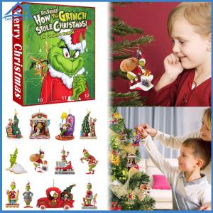 【New Arrival】 Holiday Advent Calendar 2024 Christmas Ornaments with 24 Gifts for Kids and Family Seasonal Décor