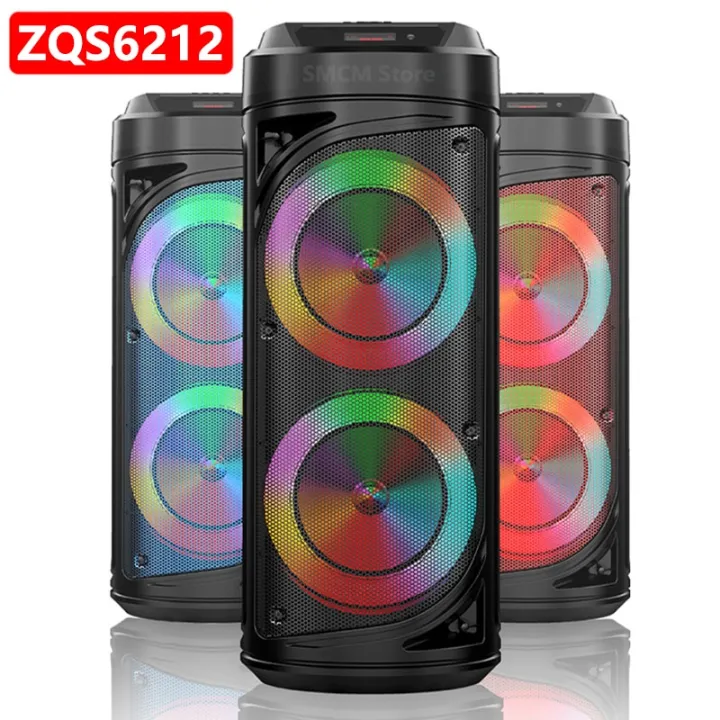 ZQS6212 Portable Bluetooth Speaker Wireless Column Big Power Stereo ...
