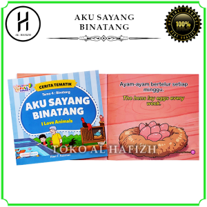 Buku Cerita Anak Tematik Bergambar Bilingual Full Color serta bergambar