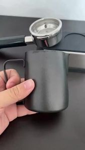 【Ready From PH】Milk Frothing Steaming Pitcher Latte Art Coffee Black Stainless Steel 350ml 600ml