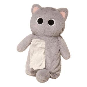 Elegant Plush Cats Tissue Box Cover Practical Plush Cats Tissue Box Cover with Warm Touch for Various Room Setting s