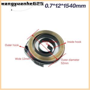 [WYH Store] 👗 1Pc 0.7-1.5 Thickness 680-1540mm Length Spiral Flat Wire Torsion Spring Constant Force Extension Springs Bench Drill Scroll Spring