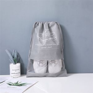 JUTBONG Travel Large Capacity Non Woven Drawstring Shoe Bag Shoe Organizer Thickened Storage Bag