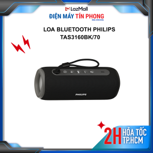 Loa Bluetooth PHILIPS TAS3160BK/70 - Chống Nước IPX7 - Công Suất 30W Mạnh Mẽ - Bảo Hành 12 Tháng
