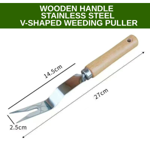 Garden Handle Digging Puller Tool Garden Weeder Tool Hand Grass Bend-proof Weed Puller Stainless