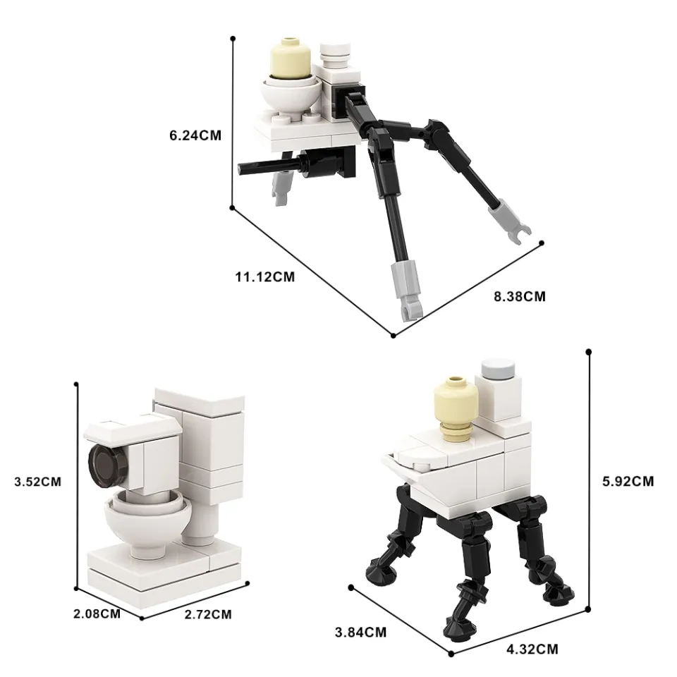 Hot Sale Skibidi Toilet Man Building Blocks Moc Video Giant Cameraman Titan  TV Model Toybricks Sets Of DIY Gift For Kids