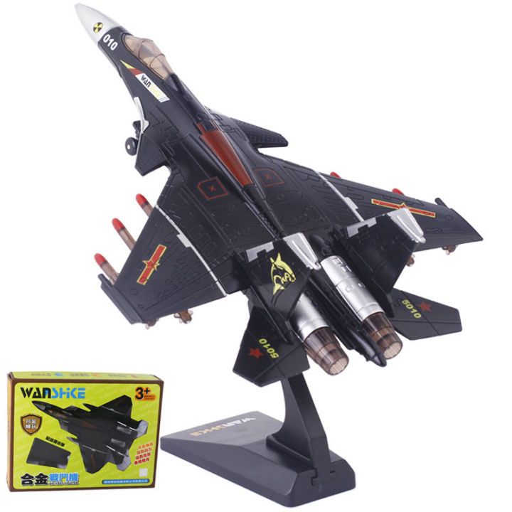 J-15 flying shark fighter military model fighter alloy sound and light ...