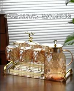 High aesthetic glass water kettle high borosilicate heat-resistant large capacity water kettle household water cup teapot kettle