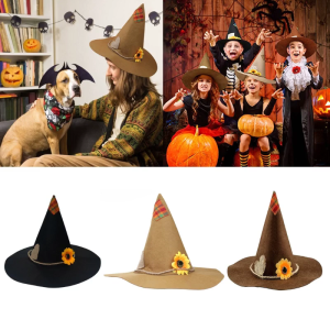 Scarecrow Hat Scarecrow Costume Party Hat Witch Hat Adult Costume Wizard Hat Magican Hat Cap Halloween Witch Hat