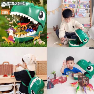 Balo Khủng Long Kèm Bộ Đồ Chơi Khủng Long Cho Bé