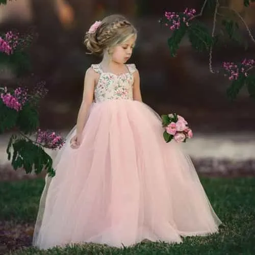 Flower girl dresses outlet pink princess