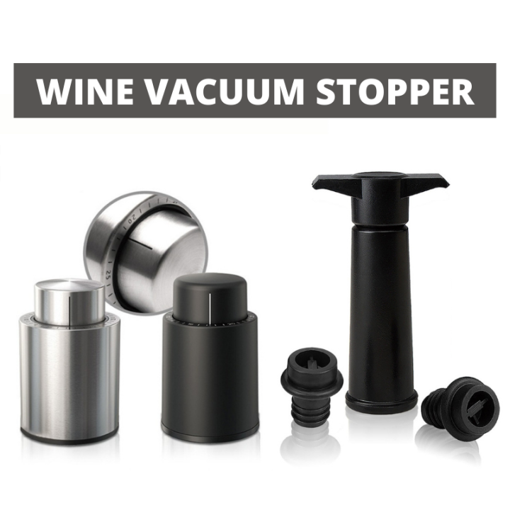 Vacuum Wine Bottle Stopper with Time Scale Record Sealer Champagne