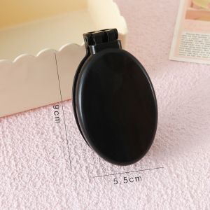 DOWNA with Mirror Folding Hair Comb Mini Hollow Air Cushion Comb Portable Detangling Foldable Hair Brush Travel