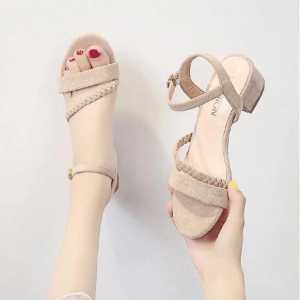 Obral High heels Sepatu Wanita Model Tali Kepang Garet - Sepatu Wanita - sepatu wanita terlaris