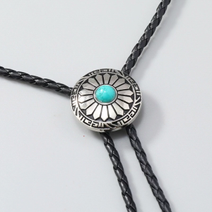 Turquoise Bolo Tie Western Vintage Bolo Tie Cowboy Tie Cowboy Necktie Natives American Bolo Tie Men Western Bolo Tie