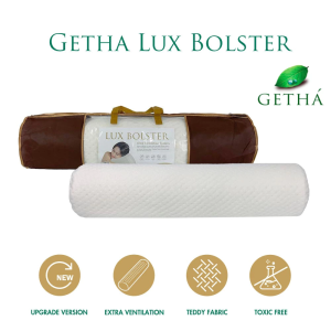 UMI GETHA LUX Latex Pillow Bolster 100% Natural Latex Quintessential For Side Sleepers Bantal Peluk 抱枕