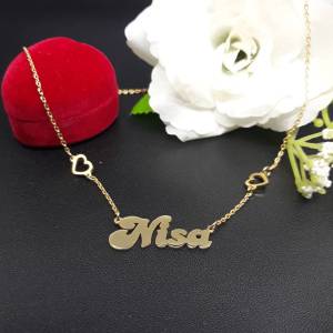 Kalung Nama Gold 24K Berlapis Emas