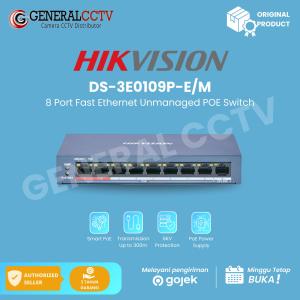 HIKVISION DS-3E0109P-E/M 8 Port POE Fast Ethernet Switch Garansi Resmi
