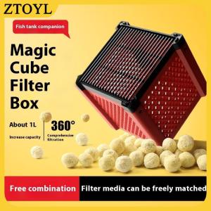 ZTOYL  Than Hoạt Tính Aquarium lọc nước Cube khử mùi máy lọc nước siêu mạnh Lọc thanh lọc Cube Aquarium Lọc