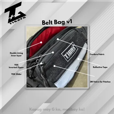 TibayG Compact Waist/Belt Bag (Improved Version 1)