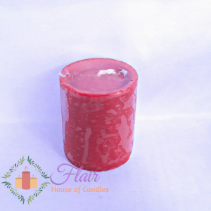 Flair #712 Colored Tomb Candle Smokeless Dripless and Decorative Candle 1pc (10hrs burning time) 7.6cm tall