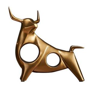 Livingmall Gold Cow Resin Set Resin Mold Sculpture Home Decoration Party Decoration Living Room Bedroom Office Desktop Decoration Accessories Crafts