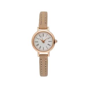 Elegant Minimalist Women Quartz Watch Small Thin Dial Slim Soft Leather Strap Korean Retro Fashion Wristwatch Daily Casual Accessory Ideal Christmas Holiday Gift For Girls Ladies