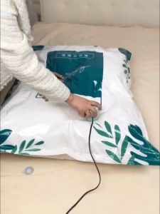 Vacuum Compression Bags 5Pcs Resealable Thickened Travel Home Storage Organizer for Clothes Quilt
